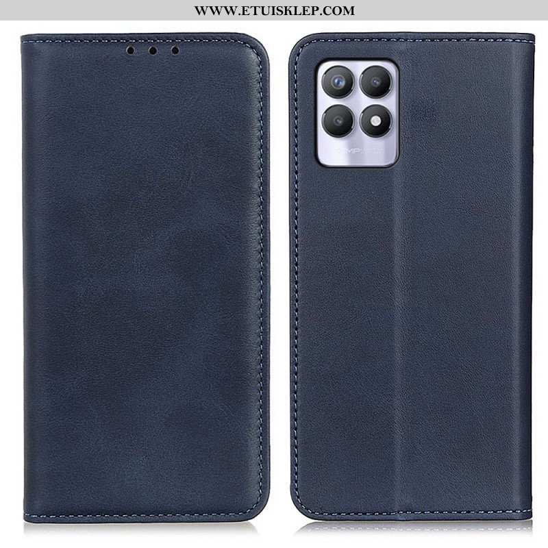 Etui Na Telefon do Realme 8i Etui Folio Elegancka Dwoina Skórzana